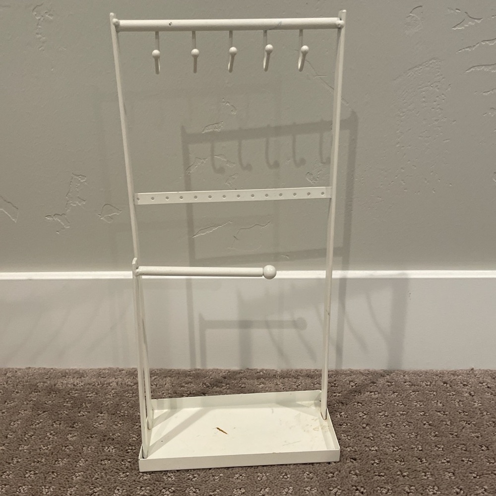 all white jewelry organizer
